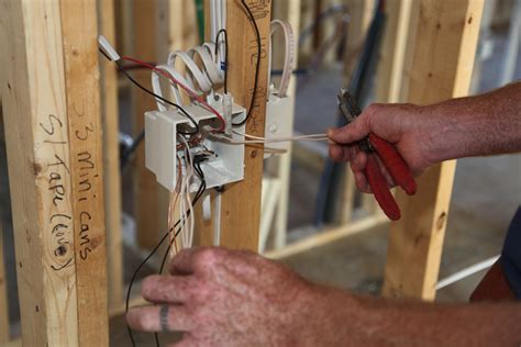 electrical outlet box rough in|rough electrical wiring for new construction.